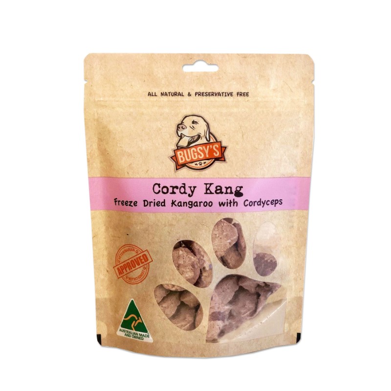 Bugsy's Cordy Kang FreezeDried Australian Kangaroo With Cordyceps