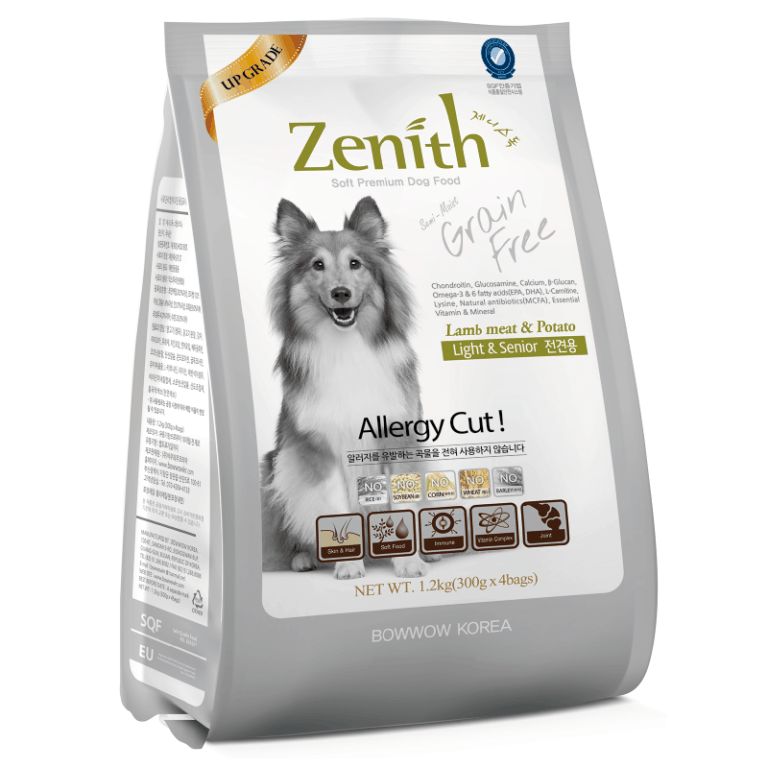 Bow Wow Zenith Soft Kibble Light & Senior Dry Dog Food 1.2kg